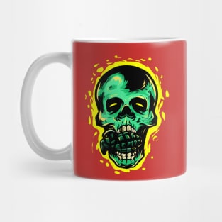 SKULL NADE GREEN ARMY Mug